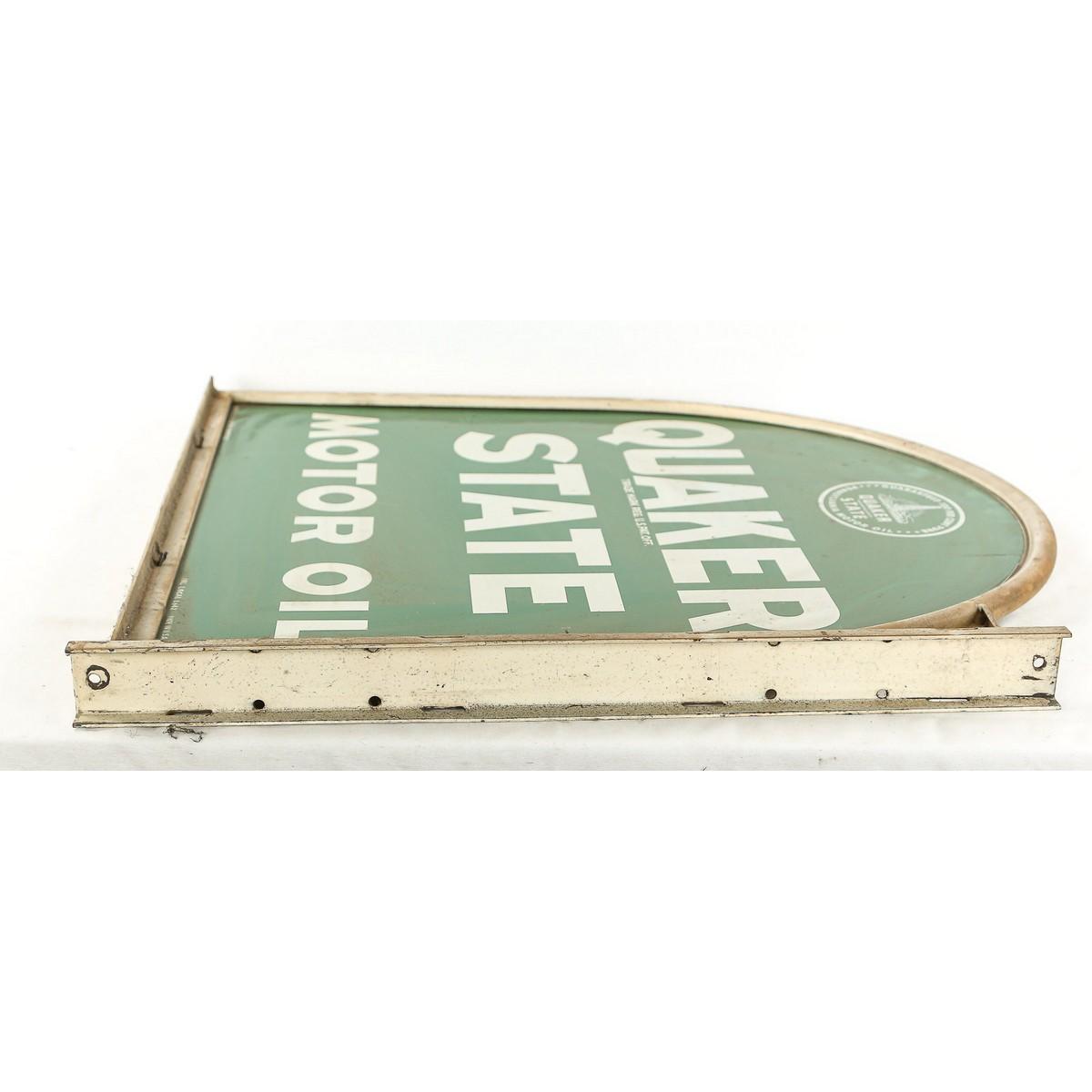 Quaker State Motor Oil Double Sided Sign