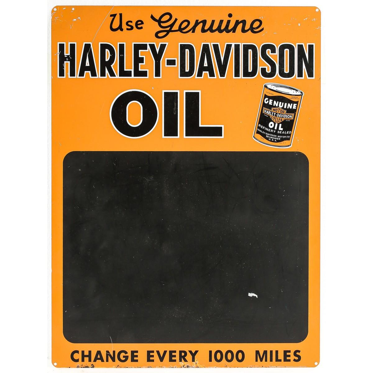 Harley-Davidson Oil Single Sided Advertising Sign
