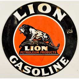 Contemporary Lion Gasoline Sign