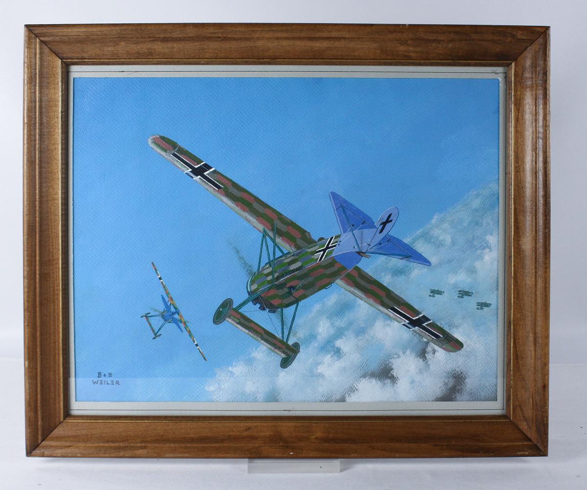 Bob Weiler "German Fokker D-8" Painting