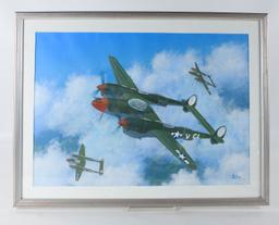 Bob Weiler "P-38" Painting