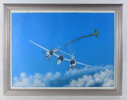 Bob Weiler "Lockhead P38" Painting