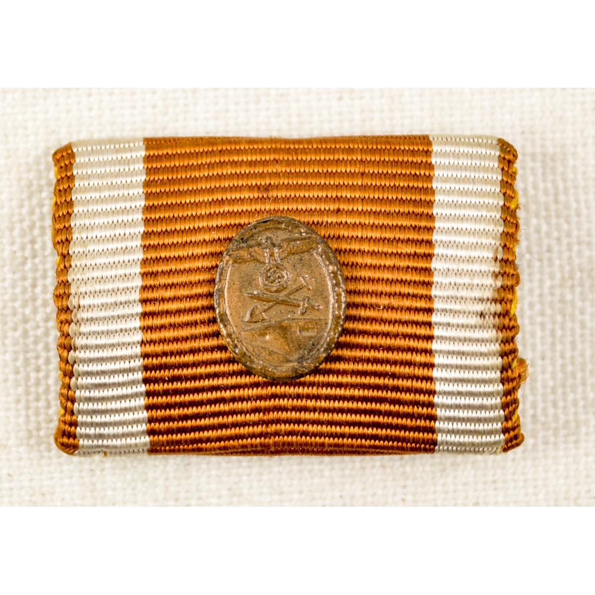 WWII German Cased Medal and Artwork