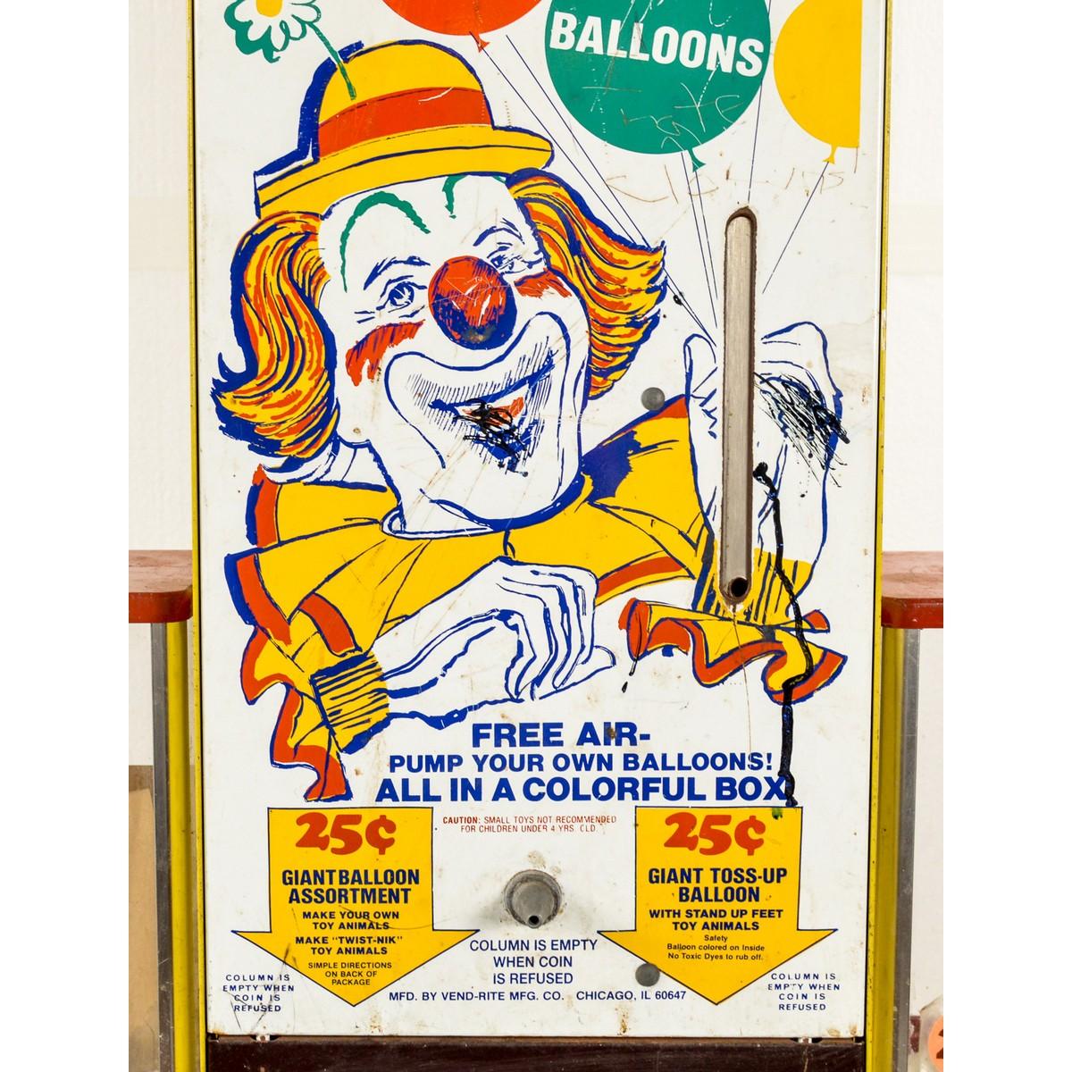 Balloon and Gum Ball Vending Machine