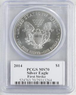 2014 First Strike Silver Eagle Coin