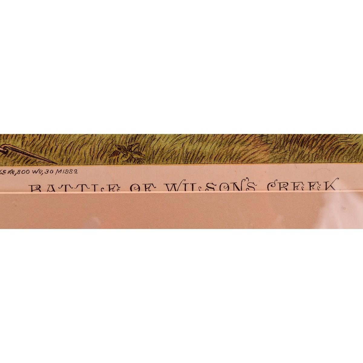 Battle of Wilson's Creek Framed Lithograph