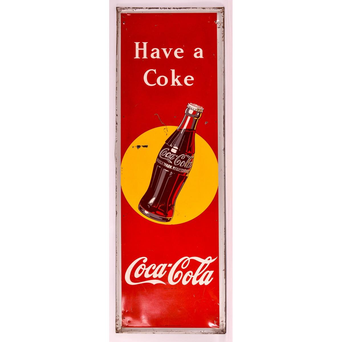 Large Metal Coca-Cola Sign