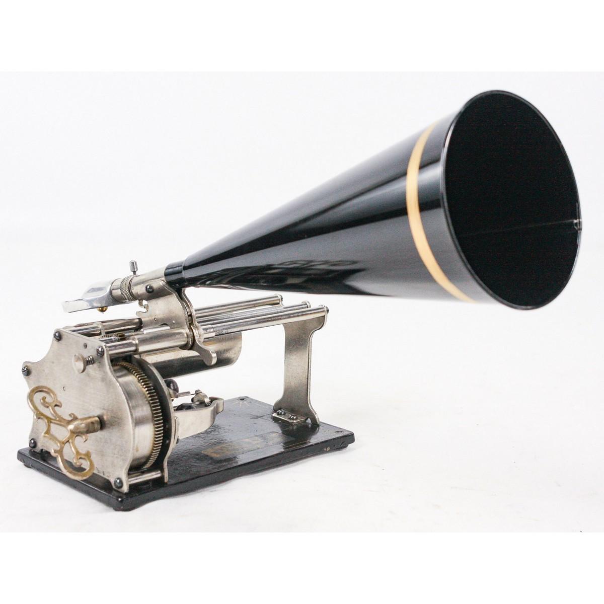 Busy Bee Open Works Q Style Cylinder Phonograph