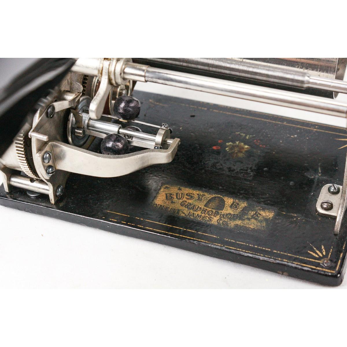 Busy Bee Open Works Q Style Cylinder Phonograph