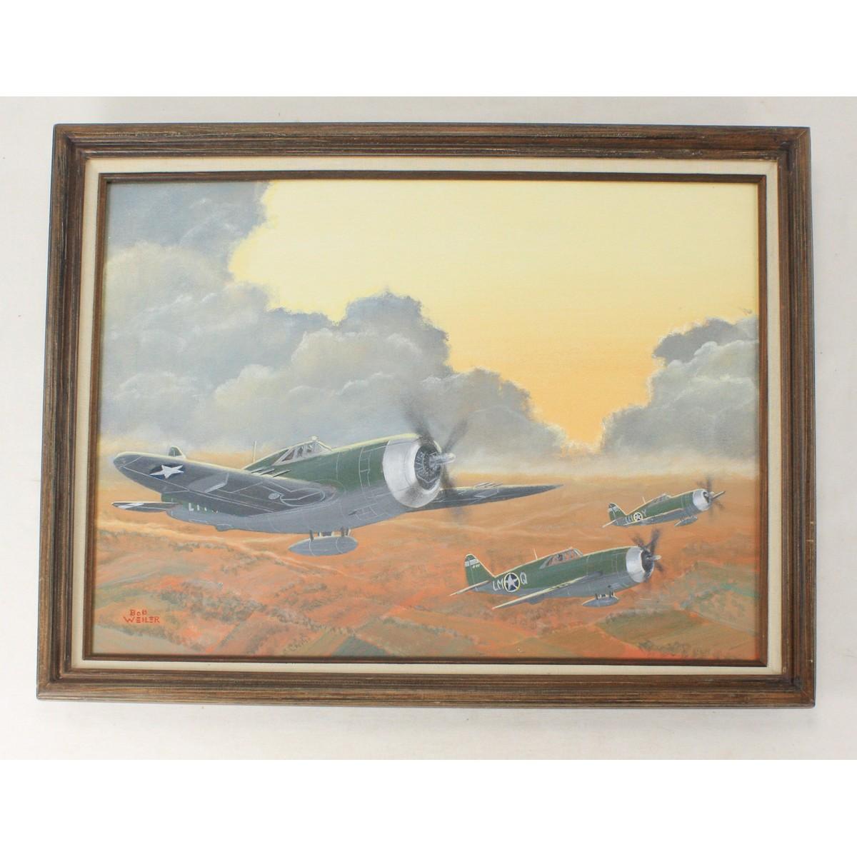 Bob Weiler "Republic P-47D" Painting