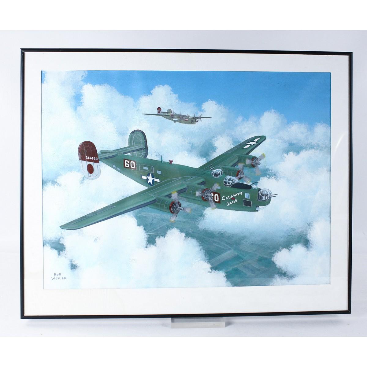 Bob Weiler "B-24 Calamity Jane" Painting