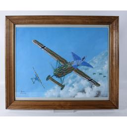 Bob Weiler "German Fokker D-8" Painting