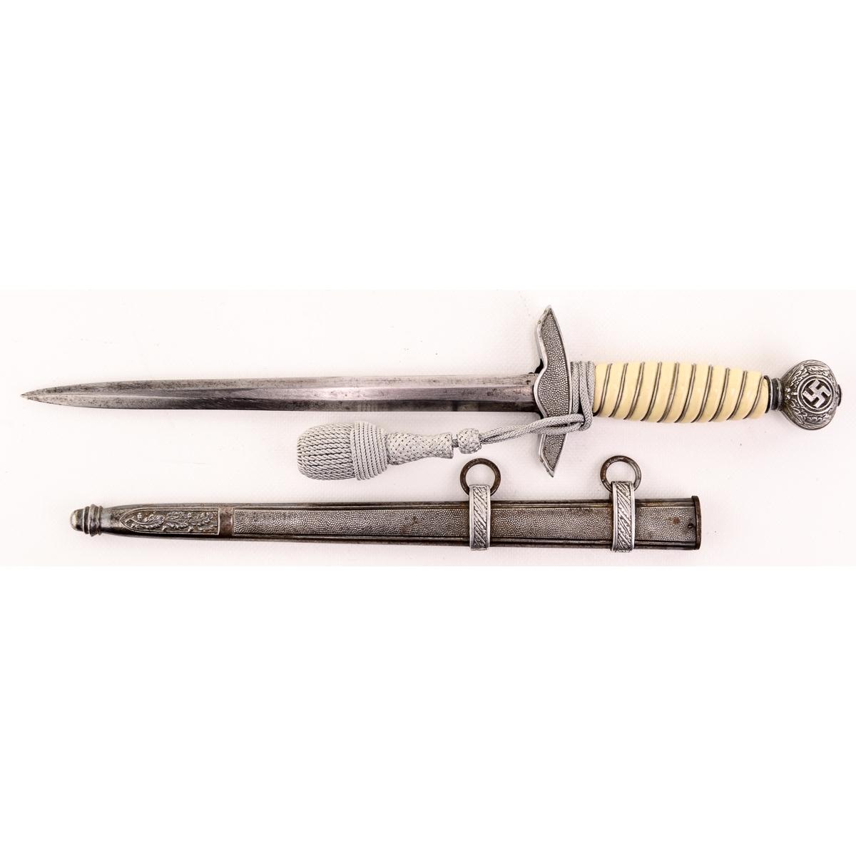 WWII German Luftwaffe Officers Dagger w/Sword Knot