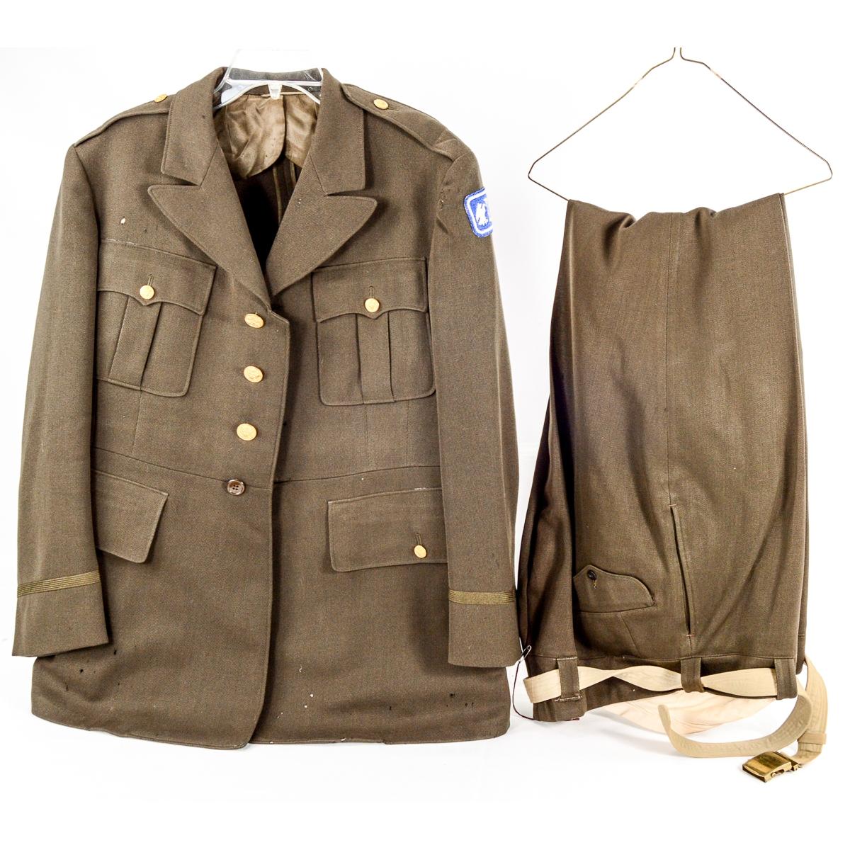 WWII US Officers Enlisted 4 Pocket Tunics 4Pcs