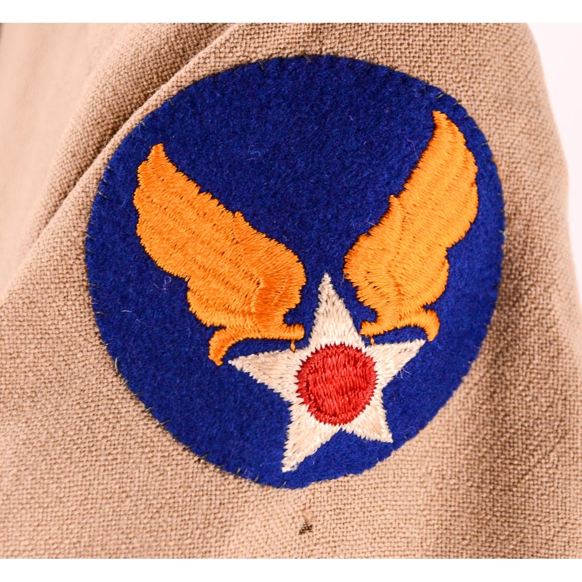 WWII USAAF Officers 4 Pocket Tunic w Patches 2Pcs