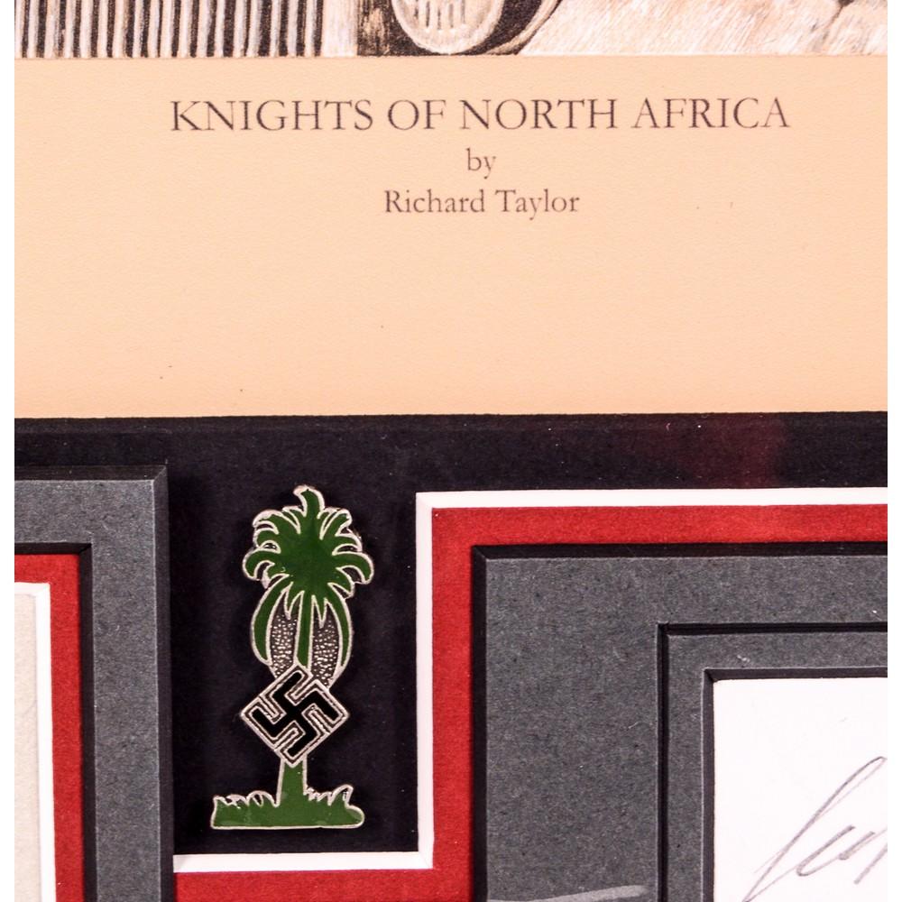 Knights of North Africa Rommel Signed Print