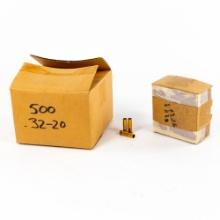 500ct 32-20 New Brass & 500ct 32-20 JSP Bullets