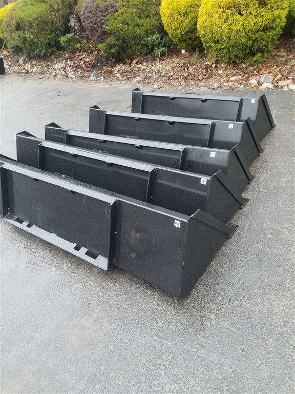 new 66" Kival skid steer buckets