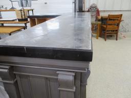 Beautiful display counter L shaped 6X9 ft. grey