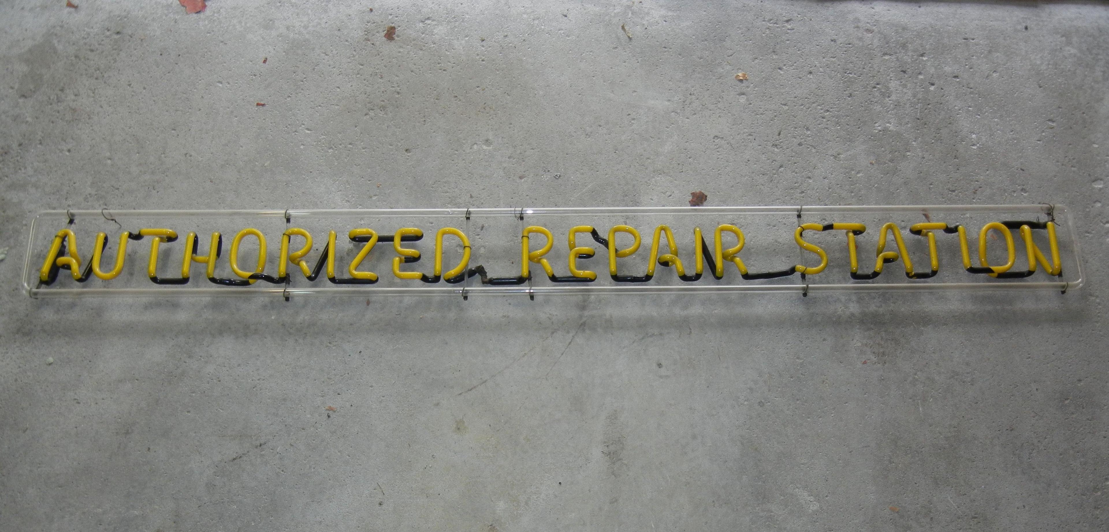 Authorized Repair Station Neon Tube