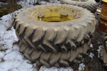 Pair 18.4-38 Titans Rear Tractor Tires 50%