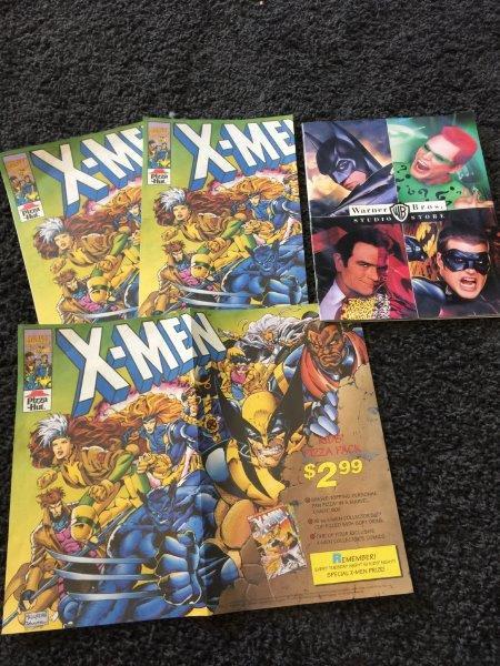 Pizza Hut X-Men and Warner Brothers Studio Promo Booklets