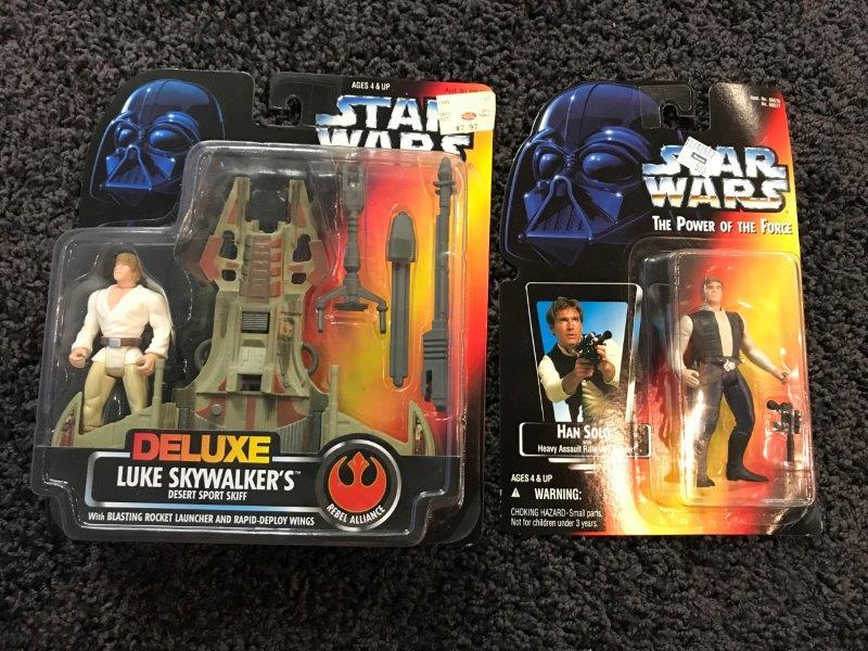 New Old Stock Star Wars Power of The Force Luke And Han