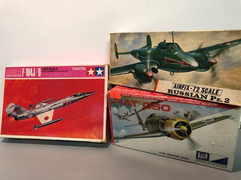 Vintage Tamiya Airfix And MPC Model Kit Lot