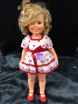 VINTAGE 20" INCH CLEAN SHIRLEY TEMPLE DOLL.