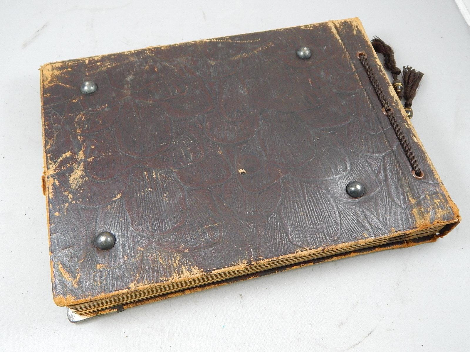 Antique Victorian Silver Accented Photo Album