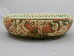 Antique Roseville Pottery Donatello Bowl c. 1915