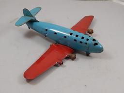 Vintage Wyandotte Pressed Steel Airplane Toy c.1940's