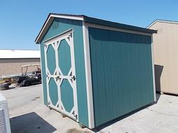 8X8 A FRAME UTILITY SHED/BLDG BARN STYLE FRT DBL DRS, REAR WINDOW