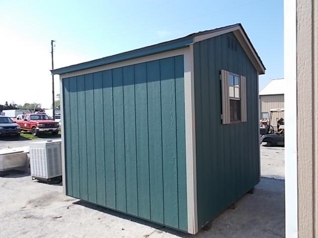 8X8 A FRAME UTILITY SHED/BLDG BARN STYLE FRT DBL DRS, REAR WINDOW