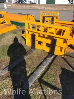 48" Pallet Forks, 5500 Lb Capacity