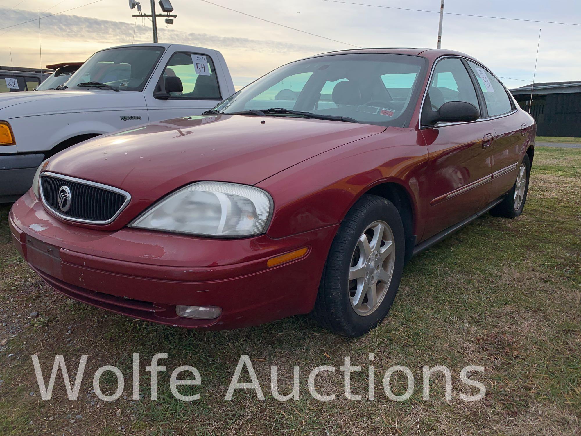 2002 Mercury Sable Passenger Car, VIN # 1MEFM55S32A623551