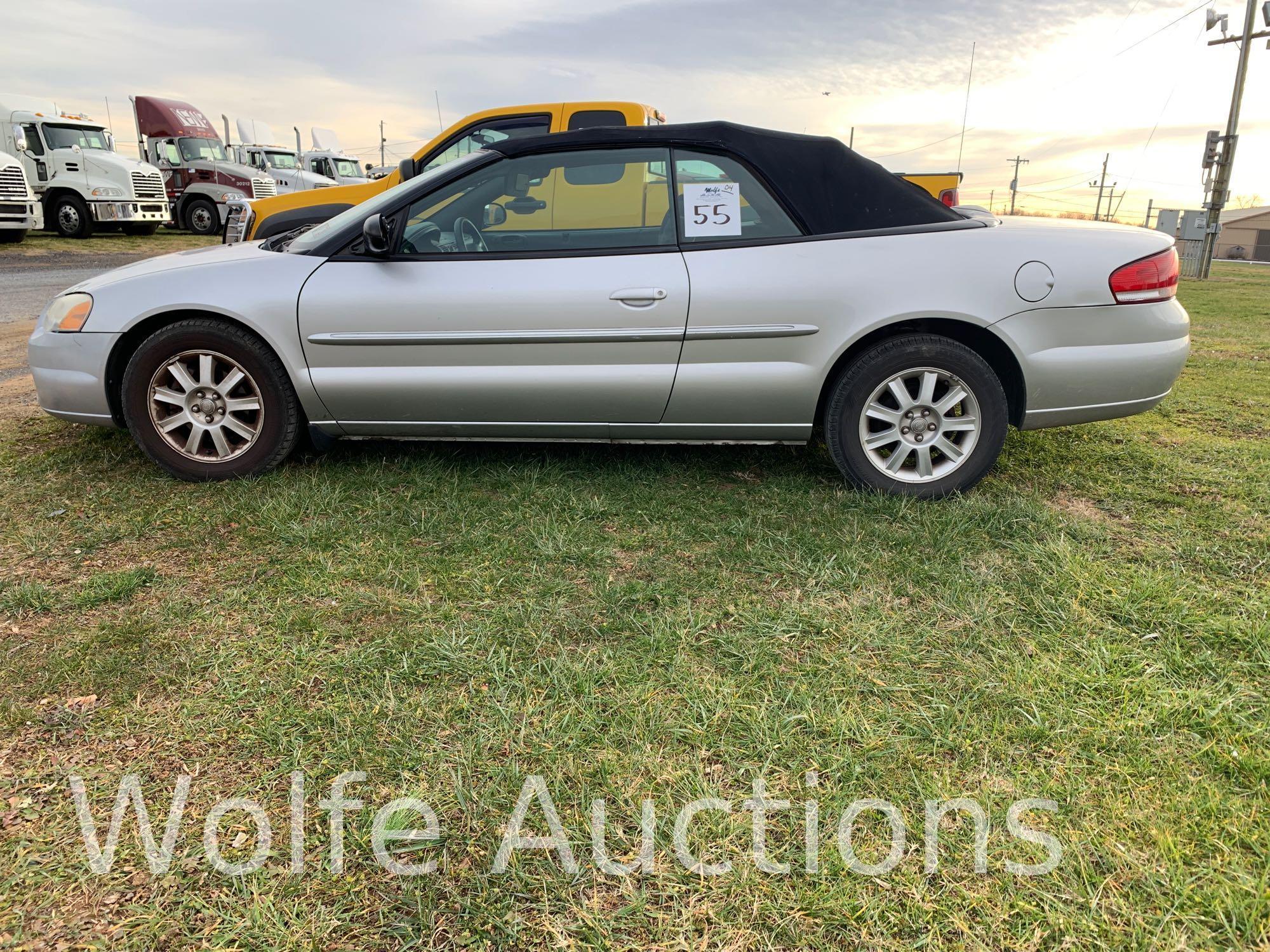 2004 Chrysler Sebring Passenger Car, VIN # 1C3EL55R14N270756