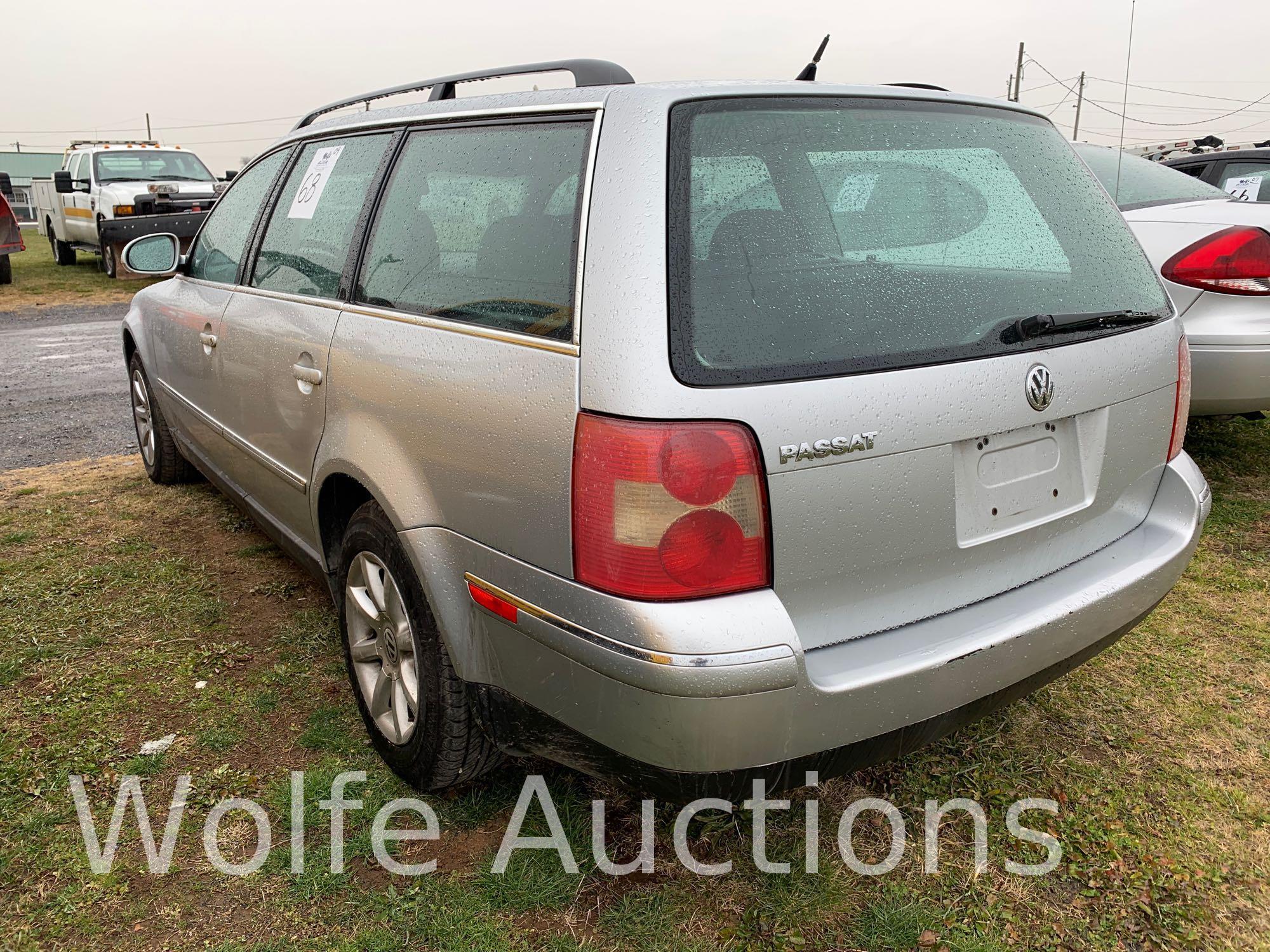 2004 Volkswagen Passat Passenger Car, VIN # WVWVD63BX4E187735