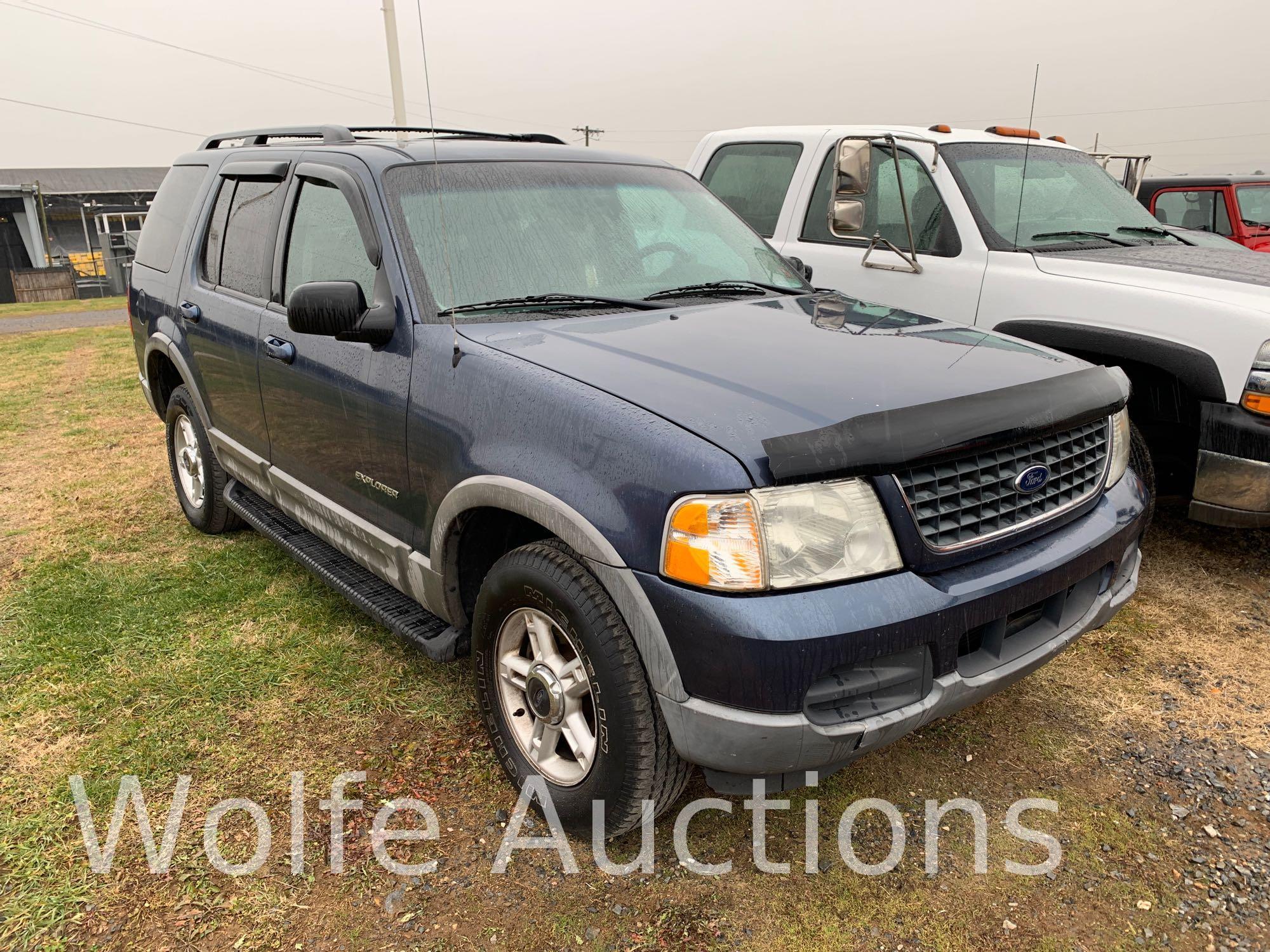 2002 Ford Explorer Multipurpose Vehicle (MPV), VIN # 1FMDU73W22ZC03917