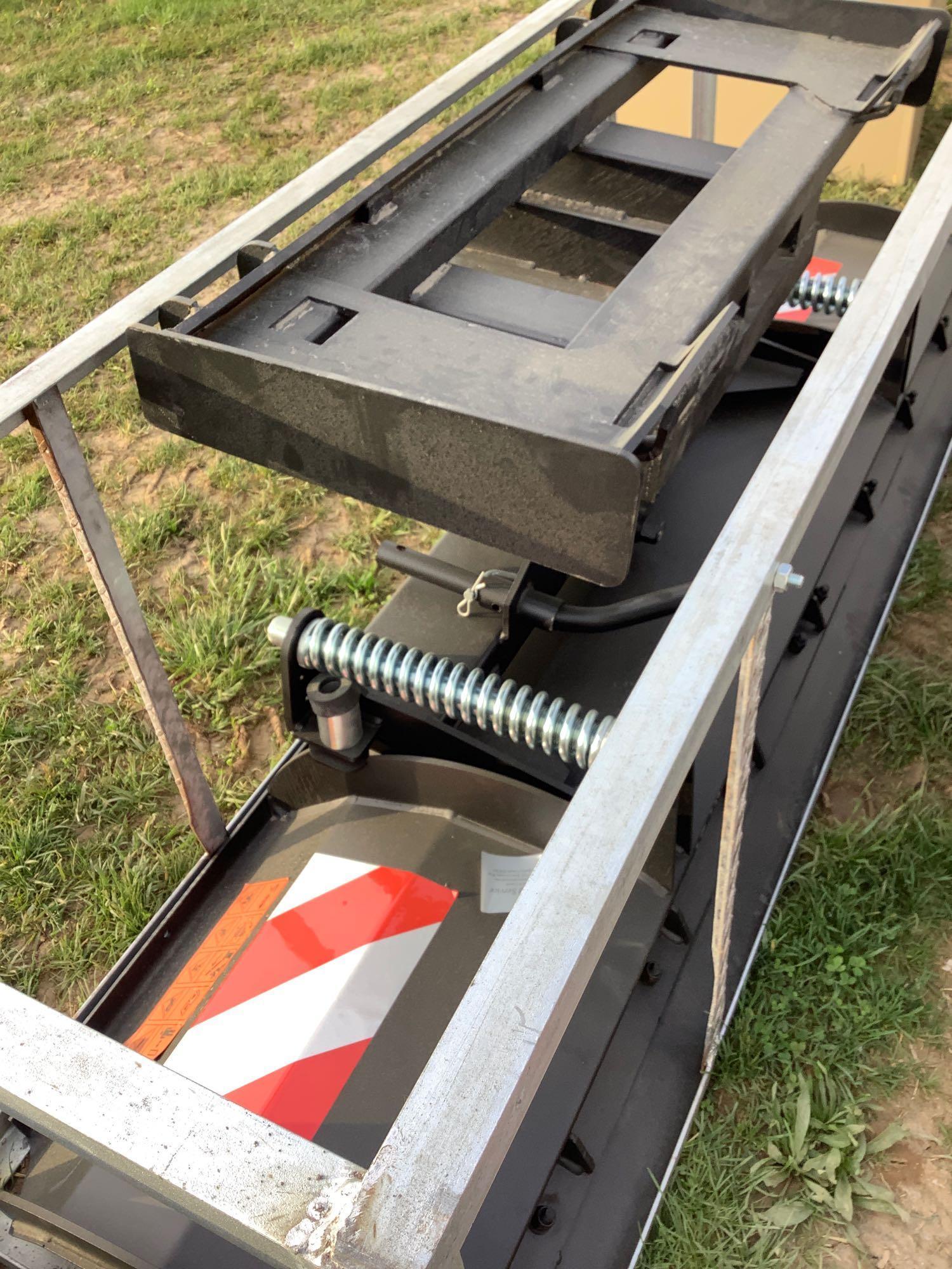 Skid Loader Power Angle Plow Attachment