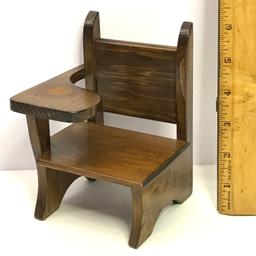 Wooden Doll's School Desk