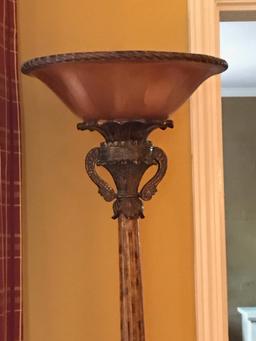 Beautiful Ornate Torchiere Lamp