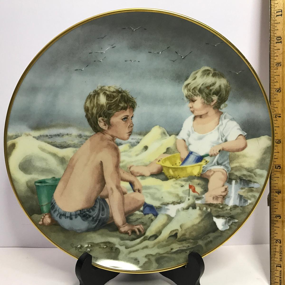 Danbury Mint "Journey of Dreams" by A.E. Ruffing "Dream Castles" Collector's Plate