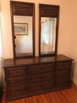 Vintage Double Mirror Dresser