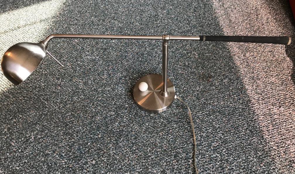 Metal Golf Club Lamp