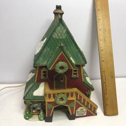 Department 56 North Pole Series "Santa's Rooming House" Lighted Village House