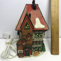 Department 56 North Pole Series "North Pole Dolls" Lighted Village House