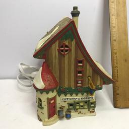 Department 56 North Pole Series "Gift Wrap & Ribbons" Lighted Village House