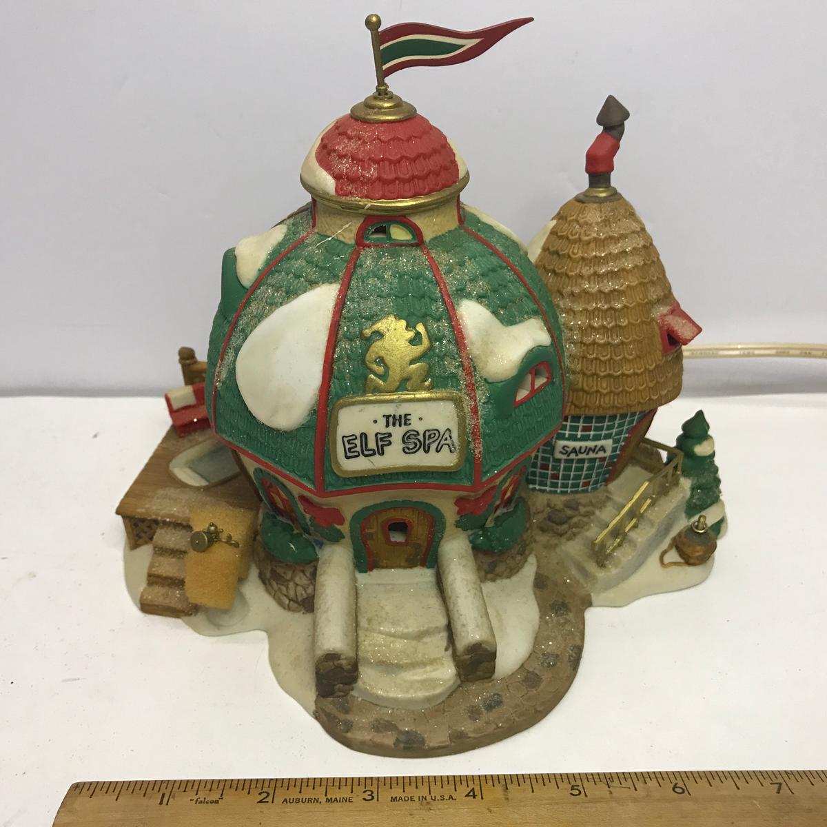 Department 56 North Pole Series "Elf Land The Elf Spa" Lighted Village House