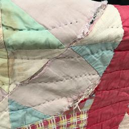 Vintage Hand Made Hand Stitched Quilt